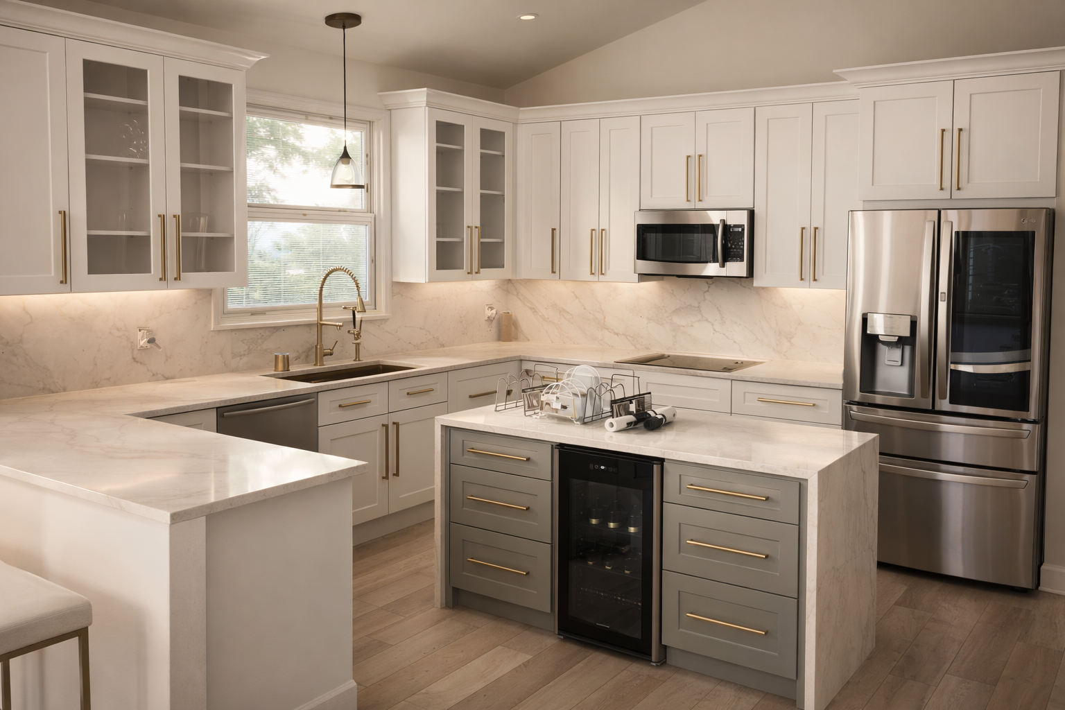 Premium kitchen installation by Cabinetwork LLC